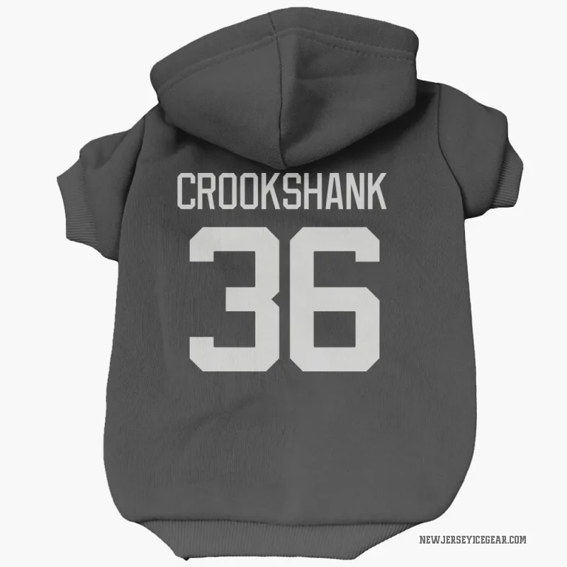 Angus Crookshank  Black New Jersey Devils  Cat & Dog Pet Hoodie