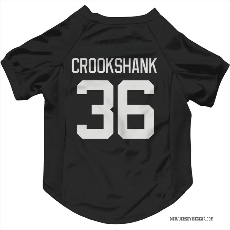 Angus Crookshank  Gray New Jersey Devils   Dark  Cat & Dog Pet Jersey