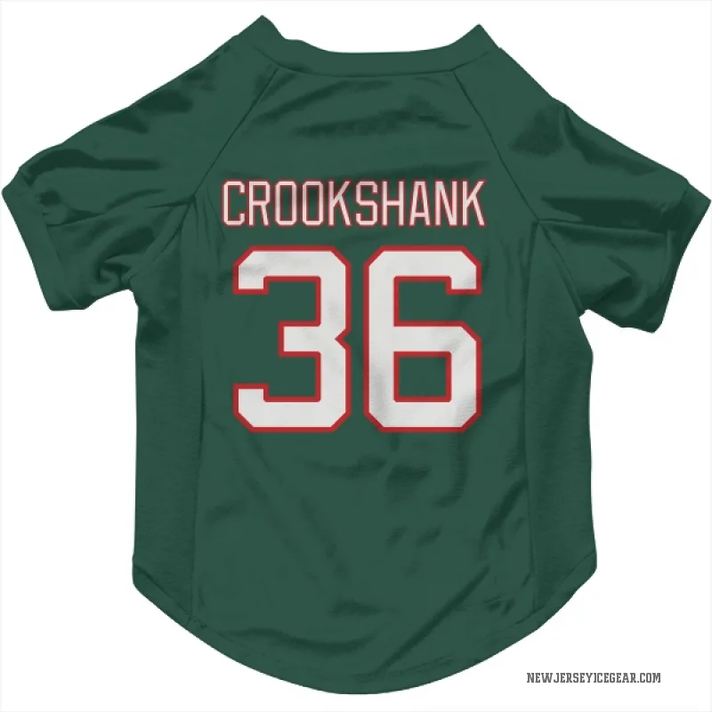 Angus Crookshank  Green New Jersey Devils  Cat & Dog Pet Jersey