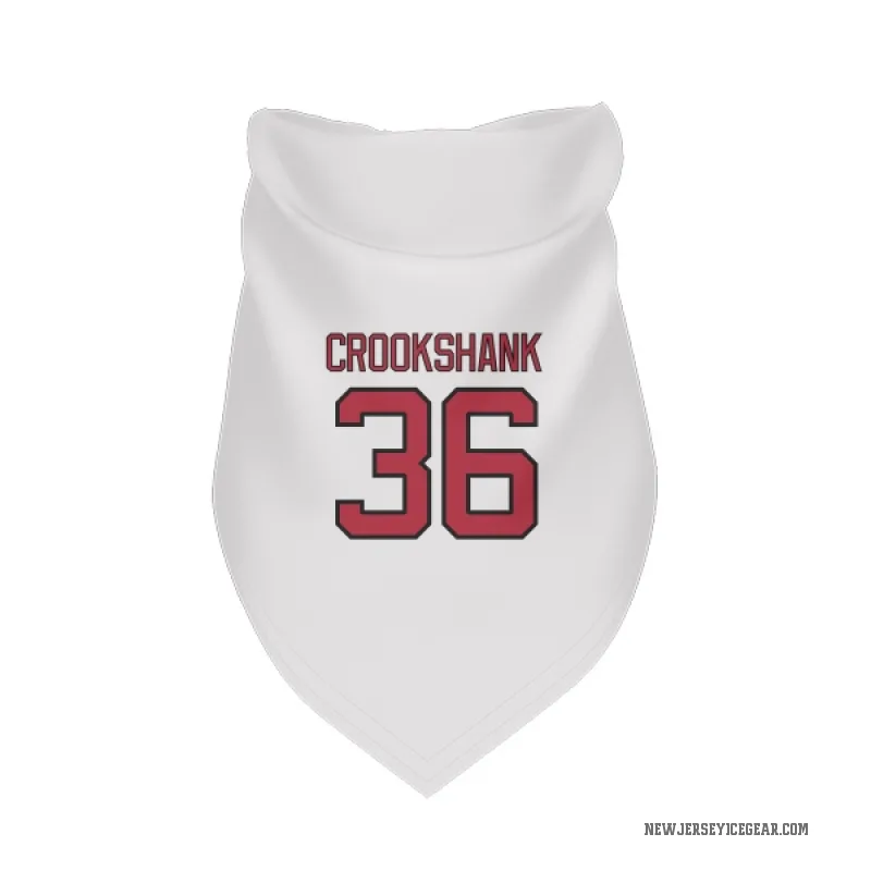 Angus Crookshank  White New Jersey Devils  Cat & Dog Pet Bandana