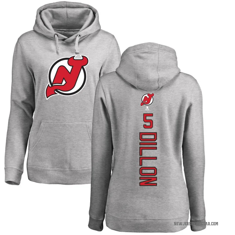Brenden Dillon Women's New Jersey Devils Branded Ash Backer Pullover Hoodie