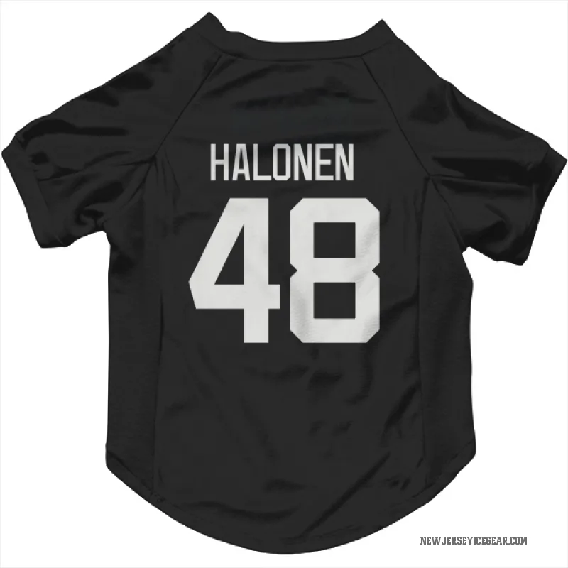 Brian Halonen  Black New Jersey Devils  Cat & Dog Pet Jersey