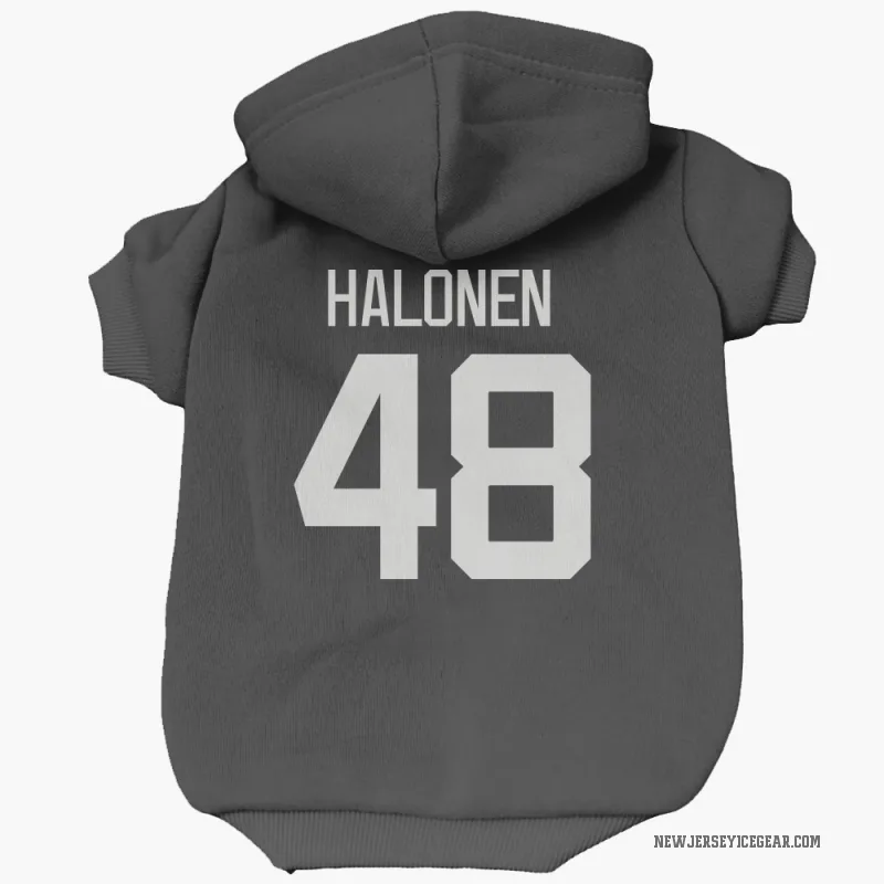 Brian Halonen  Gray New Jersey Devils   Dark  Cat & Dog Pet Hoodie