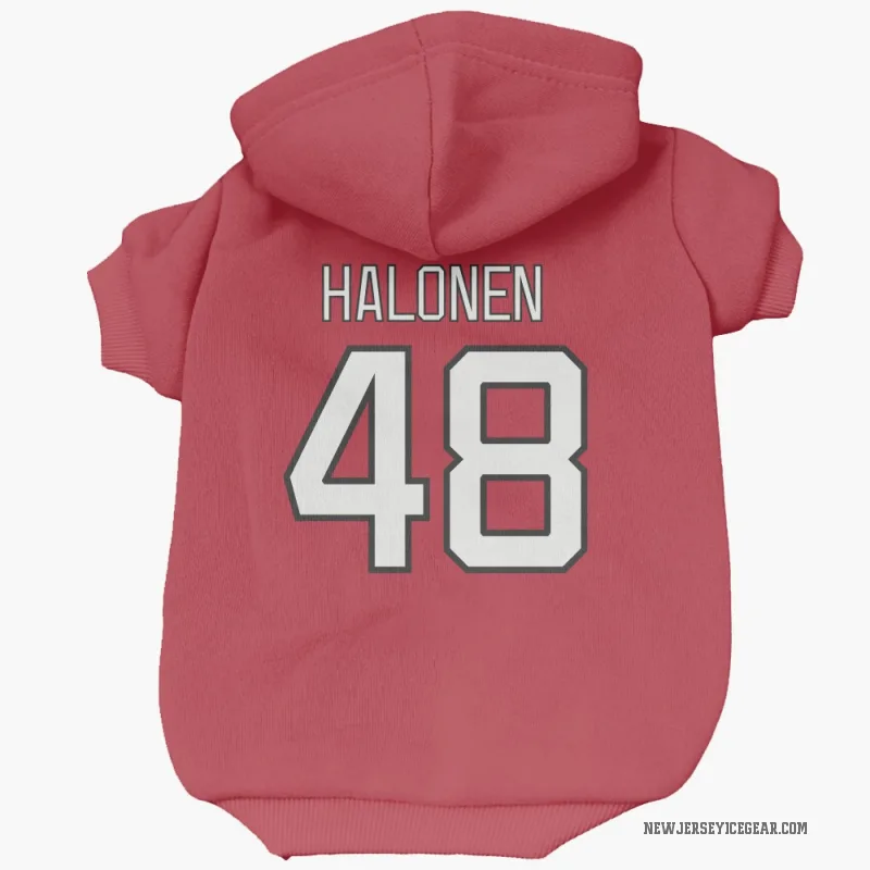 Brian Halonen  Red New Jersey Devils  Cat & Dog Pet Hoodie