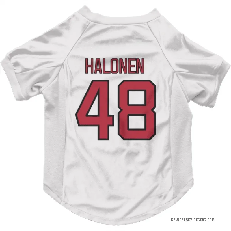 Brian Halonen  White New Jersey Devils  Cat & Dog Pet Jersey