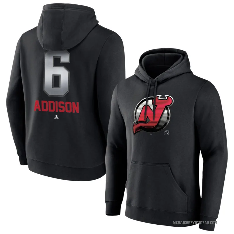 Calen Addison Youth Black New Jersey Devils Branded Midnight Mascot Logo Pullover Hoodie