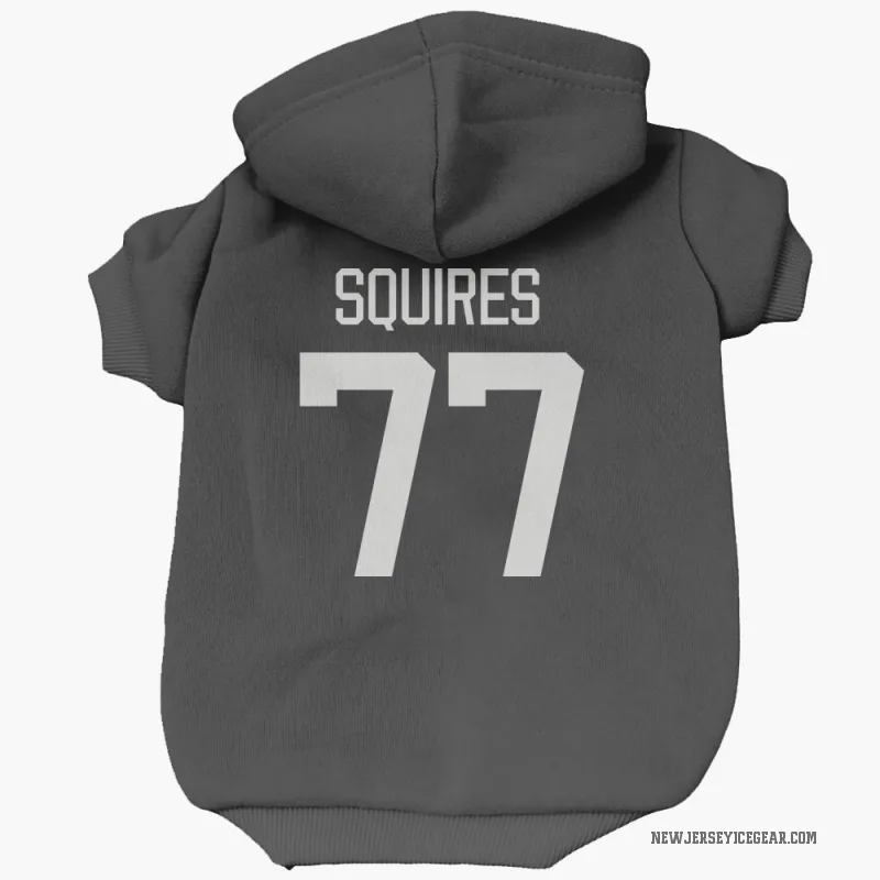 Cam Squires  Black New Jersey Devils  Cat & Dog Pet Hoodie