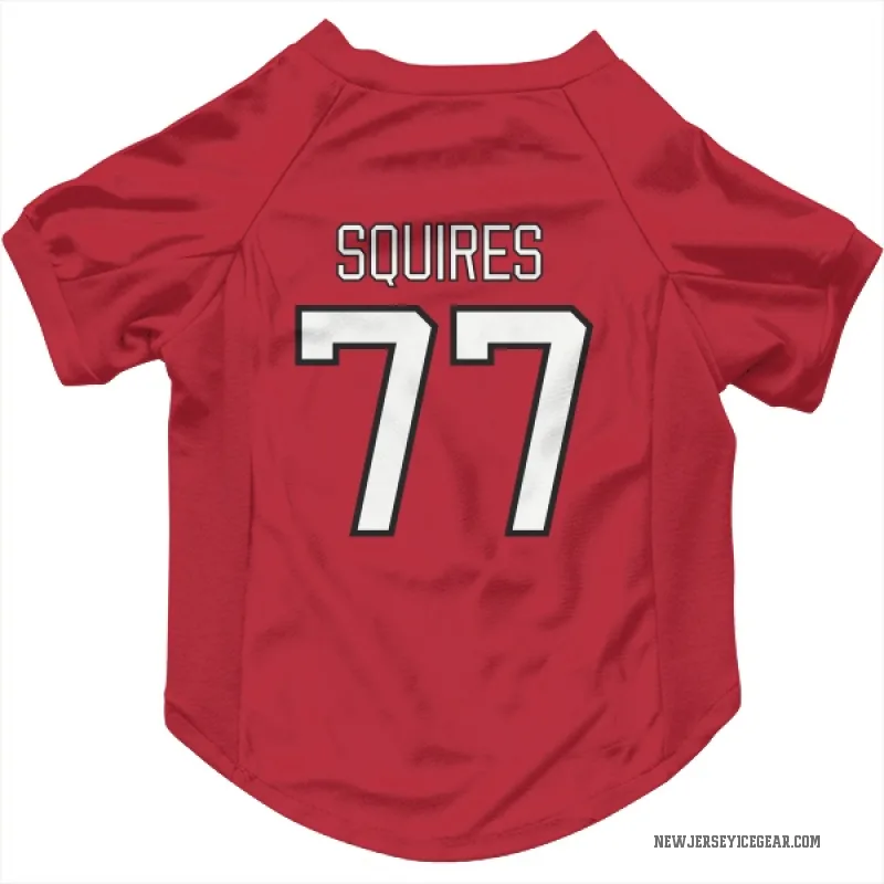 Cam Squires  Red New Jersey Devils  Cat & Dog Pet Jersey