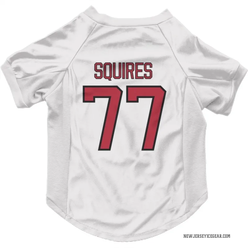 Cam Squires  White New Jersey Devils  Cat & Dog Pet Jersey