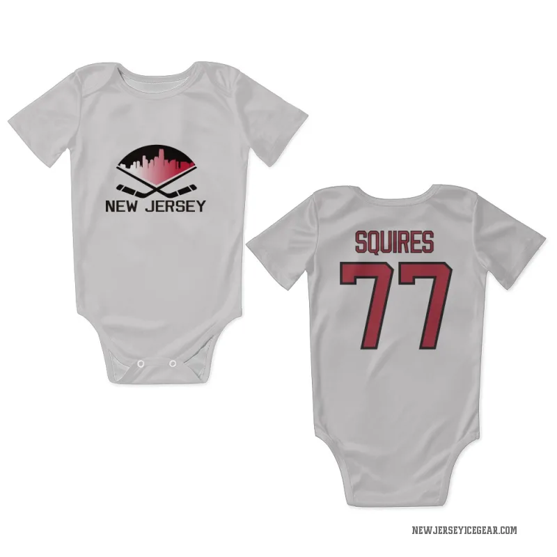 Cam Squires  White New Jersey Devils  Newborn & Infant Bodysuit