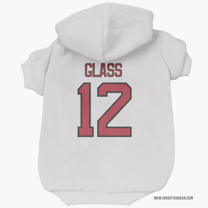 Cody Glass  White New Jersey Devils  Cat & Dog Pet Hoodie