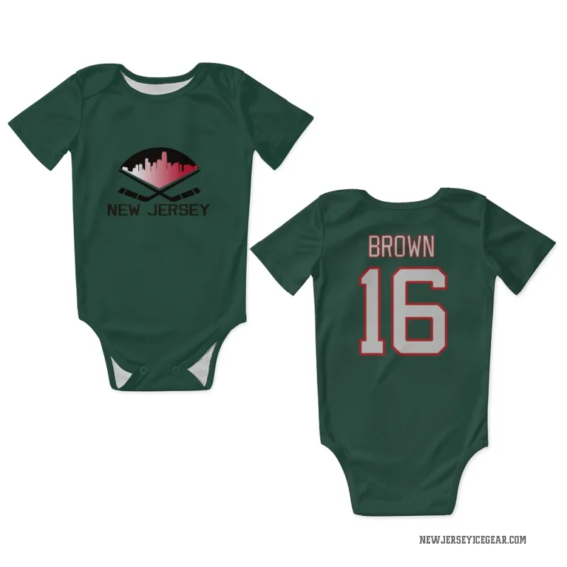 Connor Brown  Green New Jersey Devils  Newborn & Infant Bodysuit