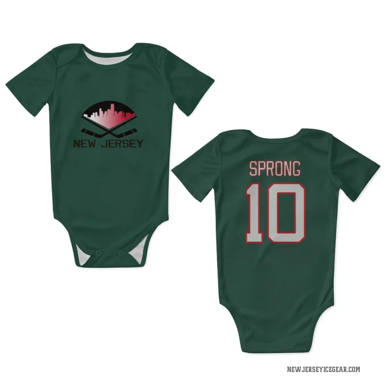 Daniel Sprong  Green New Jersey Devils  Newborn & Infant Bodysuit