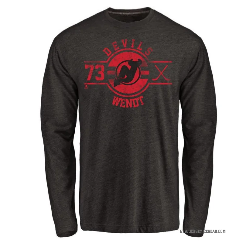 Dylan Wendt Youth Black New Jersey Devils Insignia Long Sleeve T-Shirt -