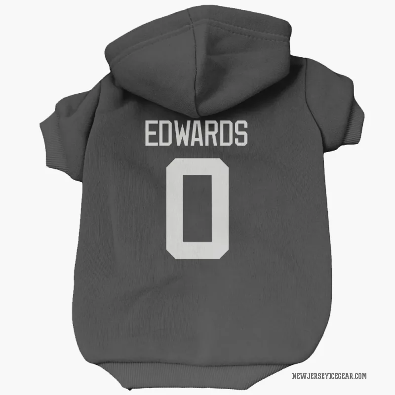 Ethan Edwards  Black New Jersey Devils  Cat & Dog Pet Hoodie