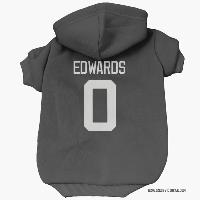 Ethan Edwards  Gray New Jersey Devils   Dark  Cat & Dog Pet Hoodie