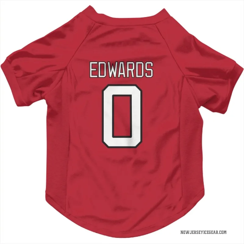 Ethan Edwards  Red New Jersey Devils  Cat & Dog Pet Jersey