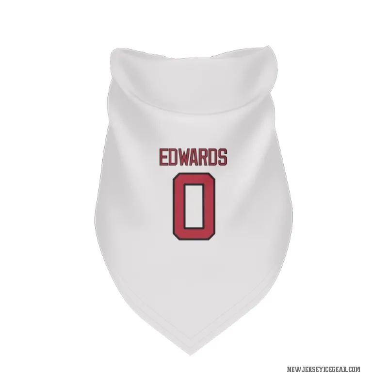 Ethan Edwards  White New Jersey Devils  Cat & Dog Pet Bandana