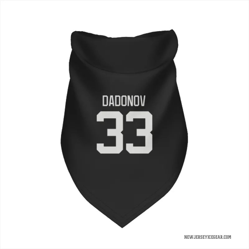 Evgenii Dadonov  Black New Jersey Devils  Cat & Dog Pet Bandana