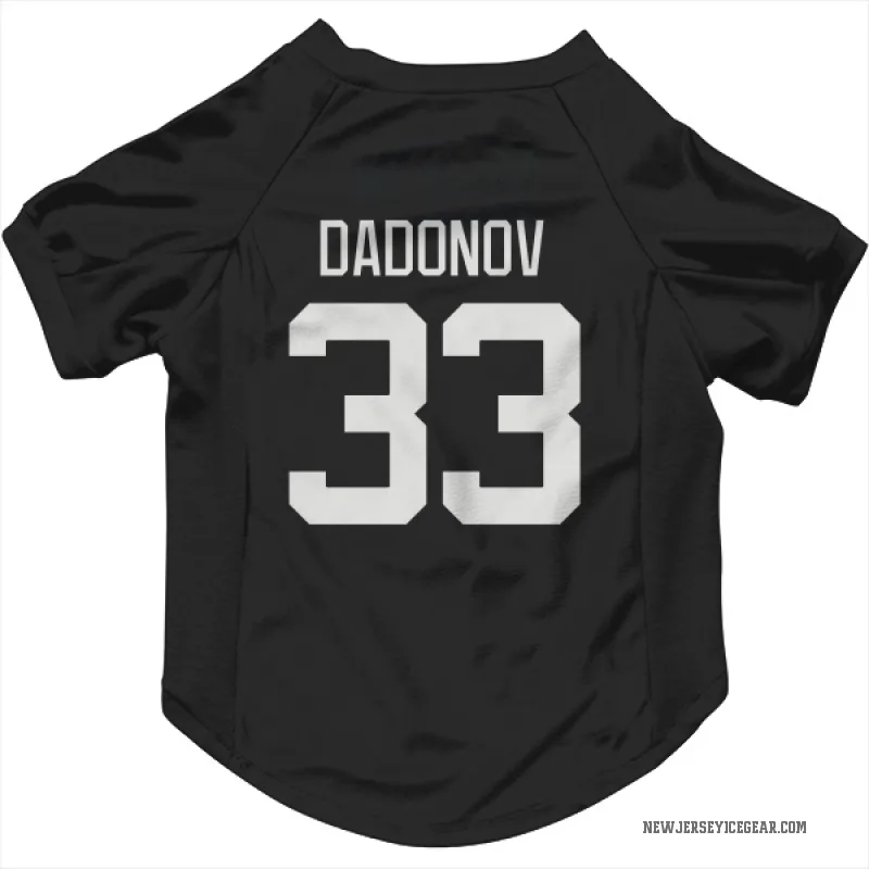 Evgenii Dadonov  Black New Jersey Devils  Cat & Dog Pet Jersey
