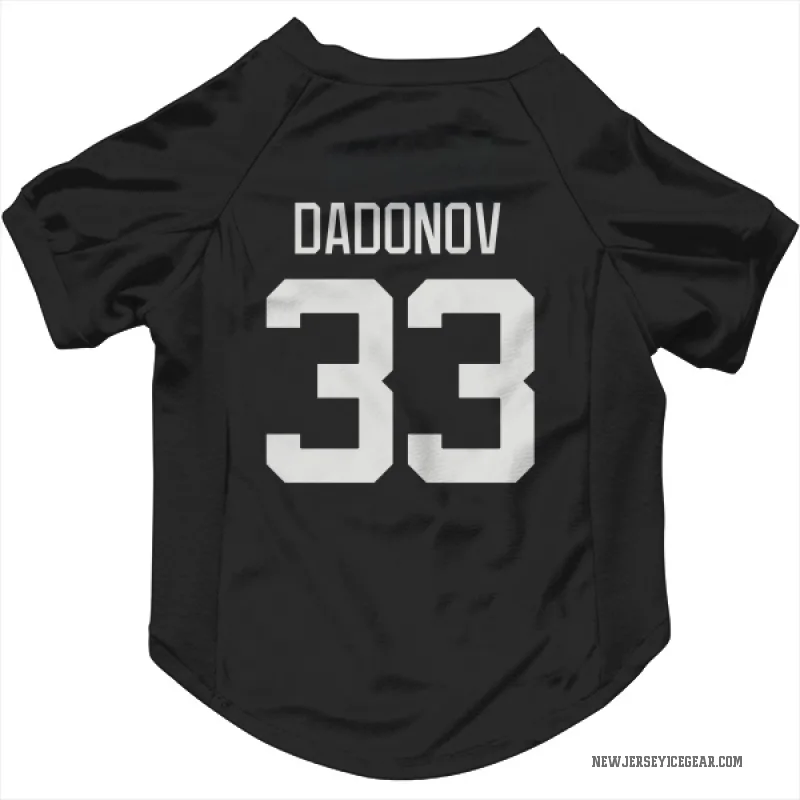 Evgenii Dadonov  Gray New Jersey Devils   Dark  Cat & Dog Pet Jersey