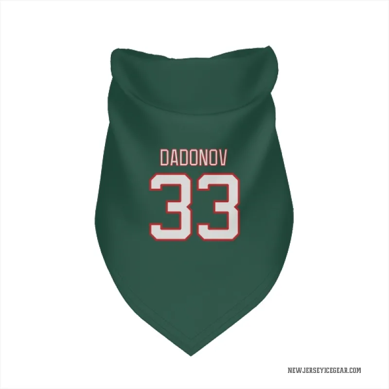 Evgenii Dadonov  Green New Jersey Devils  Cat & Dog Pet Bandana