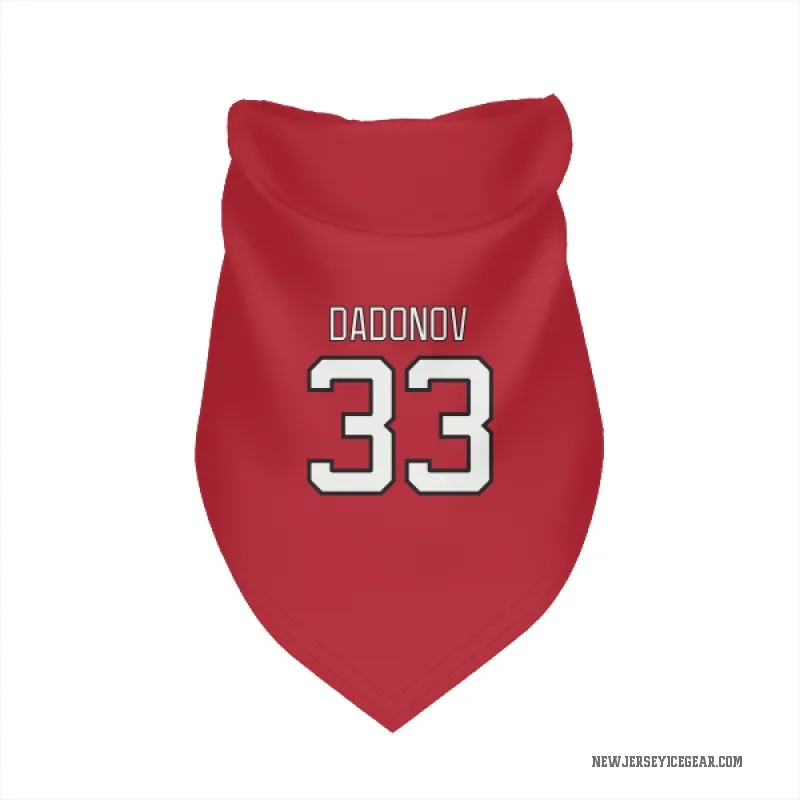 Evgenii Dadonov  Red New Jersey Devils  Cat & Dog Pet Bandana