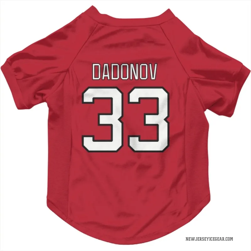 Evgenii Dadonov  Red New Jersey Devils  Cat & Dog Pet Jersey