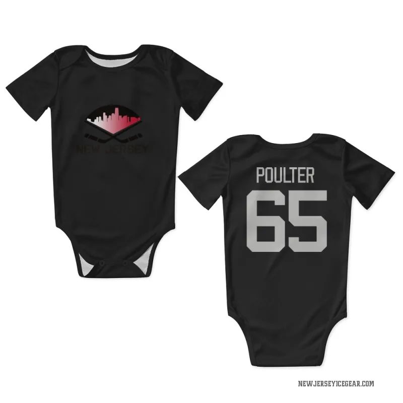 Isaac Poulter  Black New Jersey Devils  Newborn & Infant Bodysuit