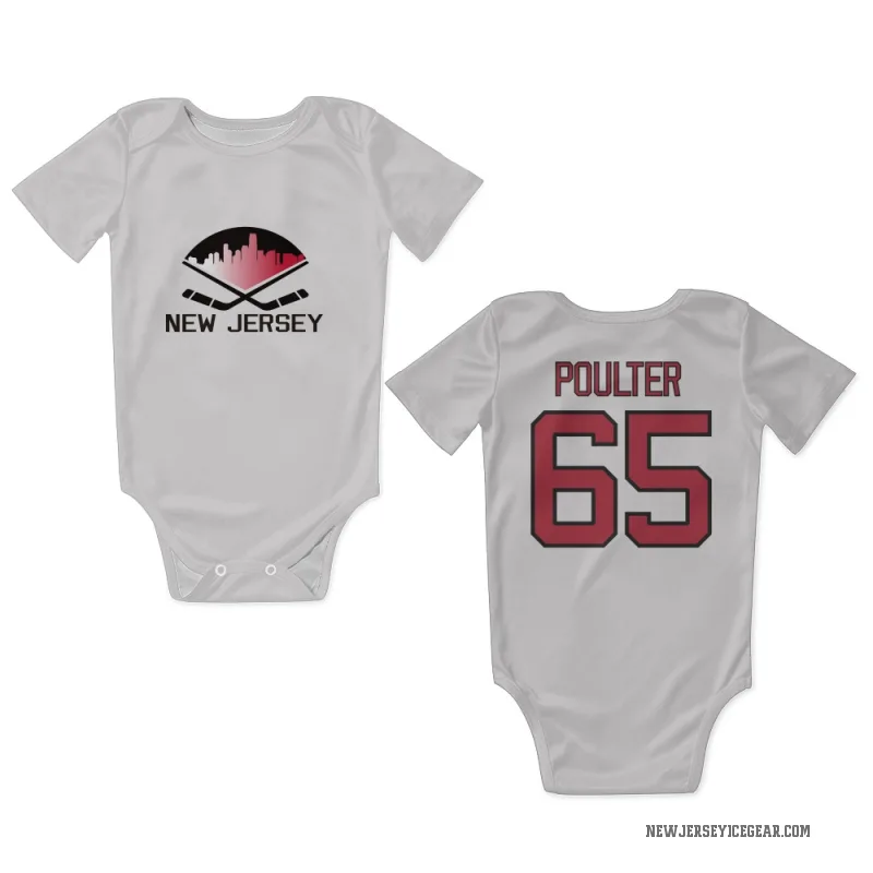 Isaac Poulter  White New Jersey Devils  Newborn & Infant Bodysuit