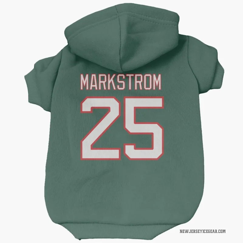 Jacob Markstrom  Green New Jersey Devils  Cat & Dog Pet Hoodie