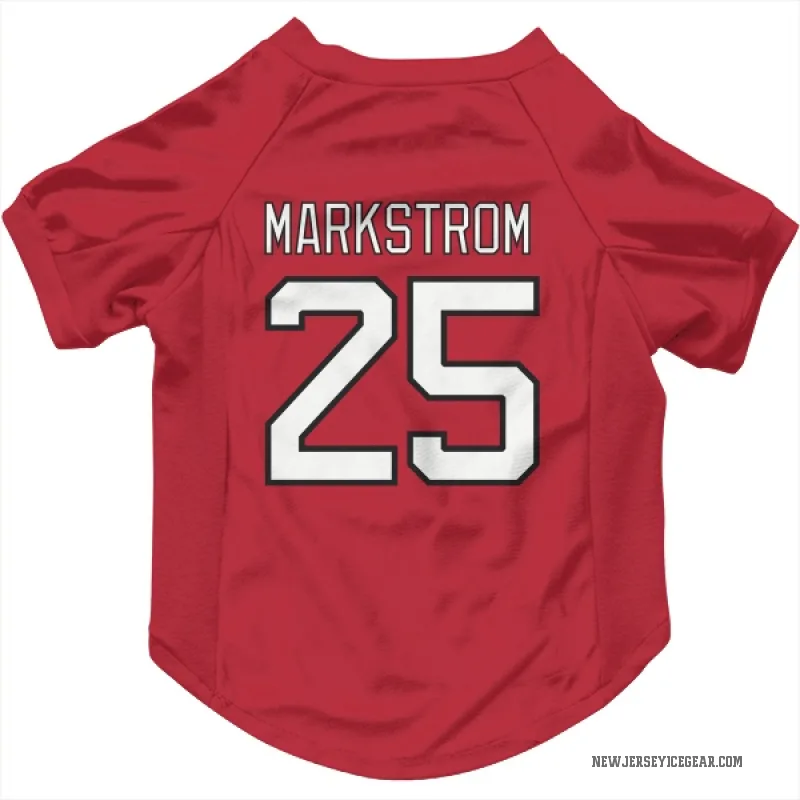 Jacob Markstrom  Red New Jersey Devils  Cat & Dog Pet Jersey