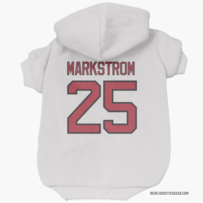 Jacob Markstrom  White New Jersey Devils  Cat & Dog Pet Hoodie