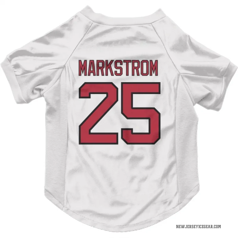 Jacob Markstrom  White New Jersey Devils  Cat & Dog Pet Jersey