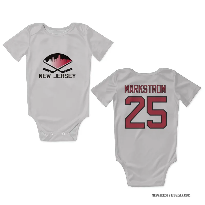 Jacob Markstrom  White New Jersey Devils  Newborn & Infant Bodysuit