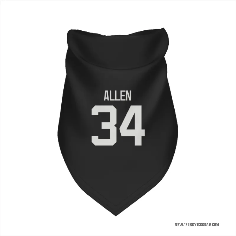 Jake Allen  Black New Jersey Devils  Cat & Dog Pet Bandana