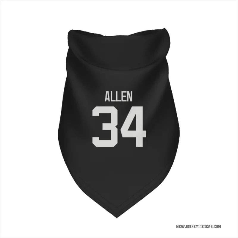 Jake Allen  Gray New Jersey Devils   Dark  Cat & Dog Pet Bandana