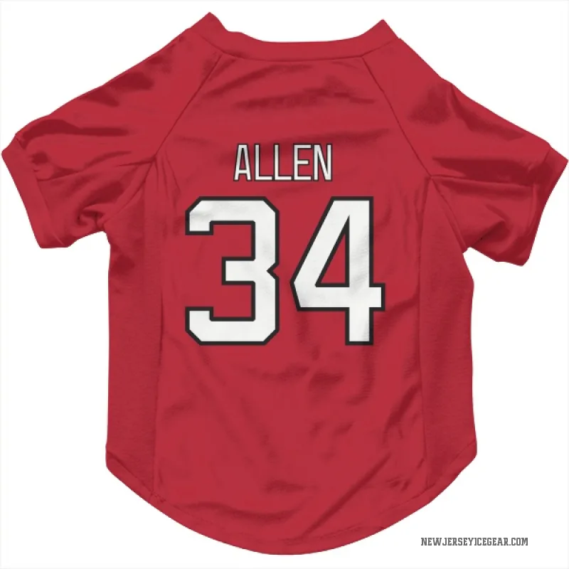 Jake Allen  Red New Jersey Devils  Cat & Dog Pet Jersey