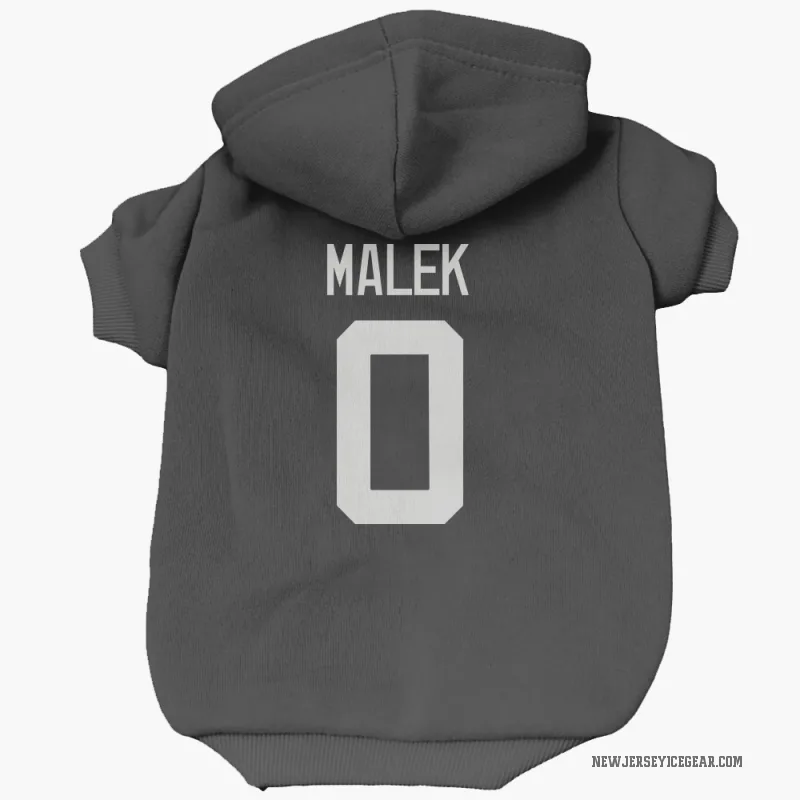 Jakub Malek  Black New Jersey Devils  Cat & Dog Pet Hoodie