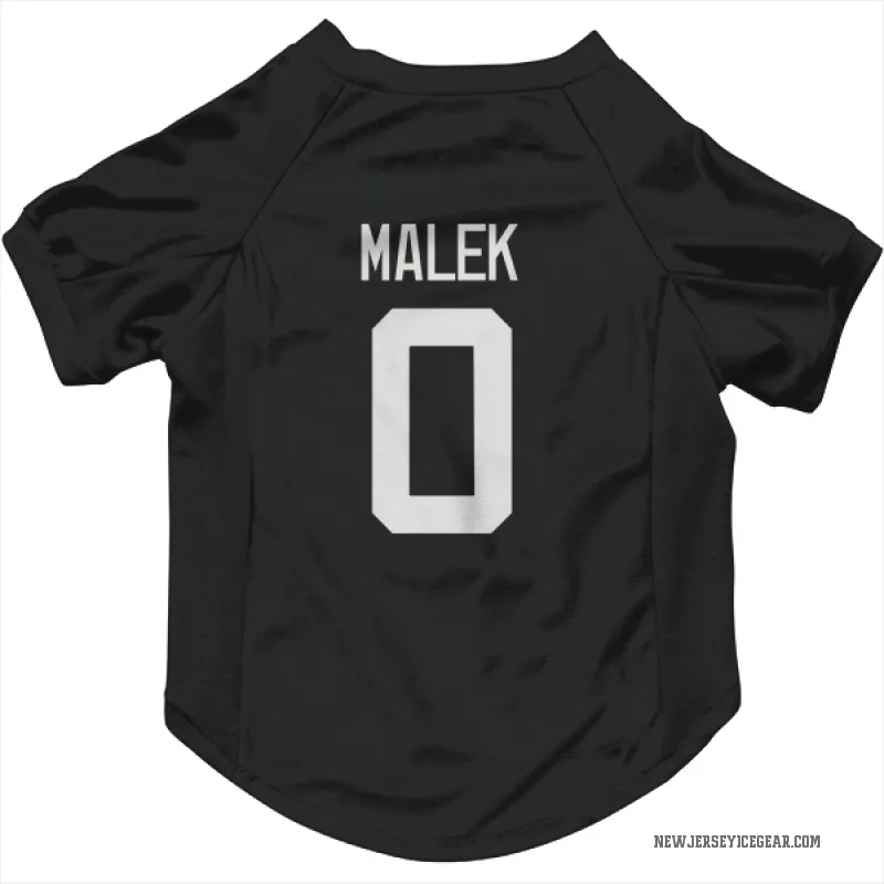 Jakub Malek  Black New Jersey Devils  Cat & Dog Pet Jersey