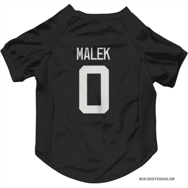 Jakub Malek  Gray New Jersey Devils   Dark  Cat & Dog Pet Jersey