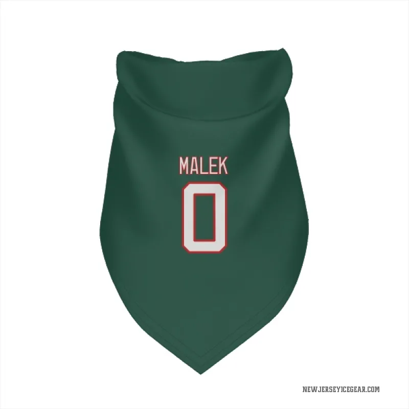 Jakub Malek  Green New Jersey Devils  Cat & Dog Pet Bandana