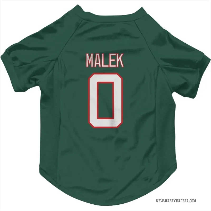 Jakub Malek  Green New Jersey Devils  Cat & Dog Pet Jersey