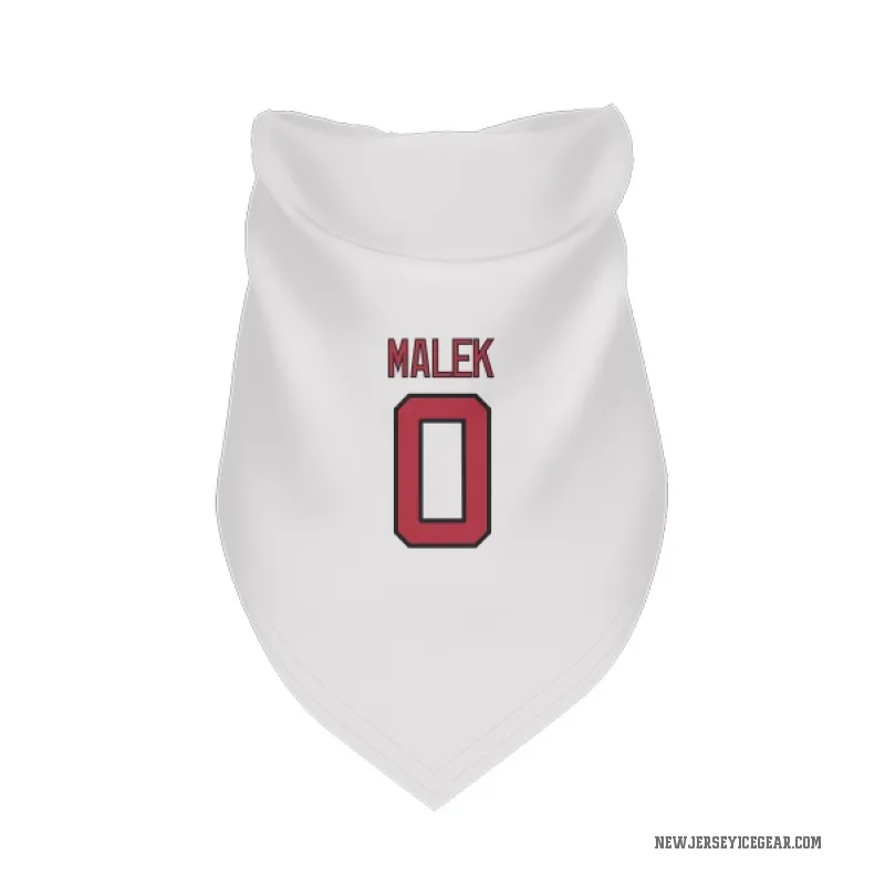 Jakub Malek  White New Jersey Devils  Cat & Dog Pet Bandana