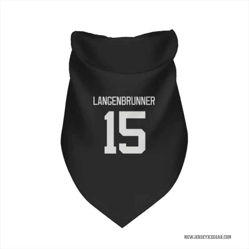 Jamie Langenbrunner  Black New Jersey Devils  Cat & Dog Pet Bandana
