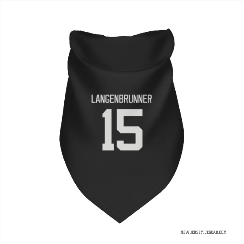 Jamie Langenbrunner  Gray New Jersey Devils   Dark  Cat & Dog Pet Bandana