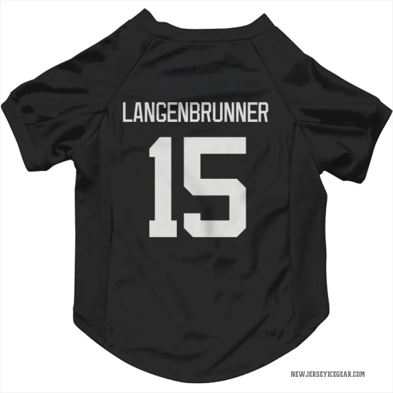 Jamie Langenbrunner  Gray New Jersey Devils   Dark  Cat & Dog Pet Jersey