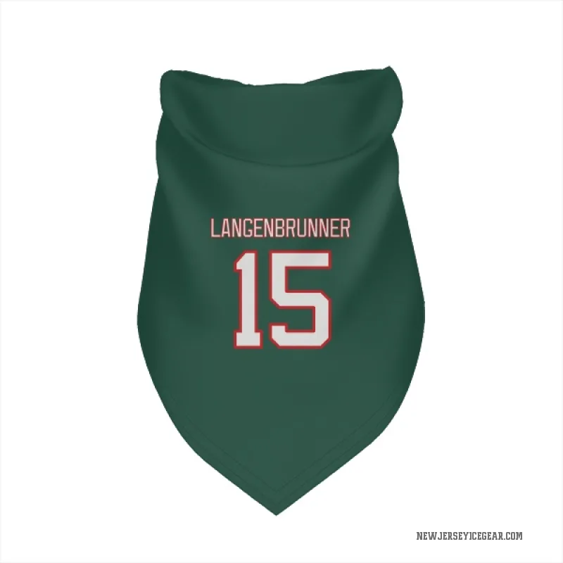 Jamie Langenbrunner  Green New Jersey Devils  Cat & Dog Pet Bandana