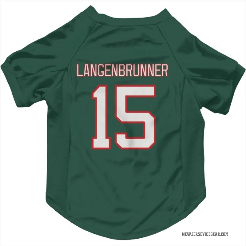 Jamie Langenbrunner  Green New Jersey Devils  Cat & Dog Pet Jersey