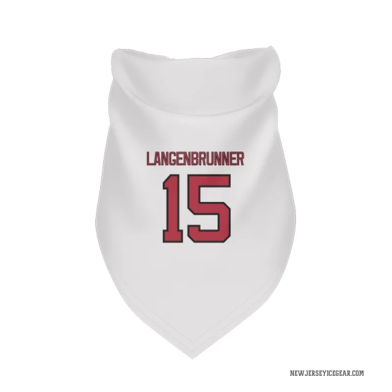 Jamie Langenbrunner  White New Jersey Devils  Cat & Dog Pet Bandana